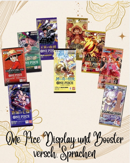 One Piece Booster und Display (versch. Sprachen)
