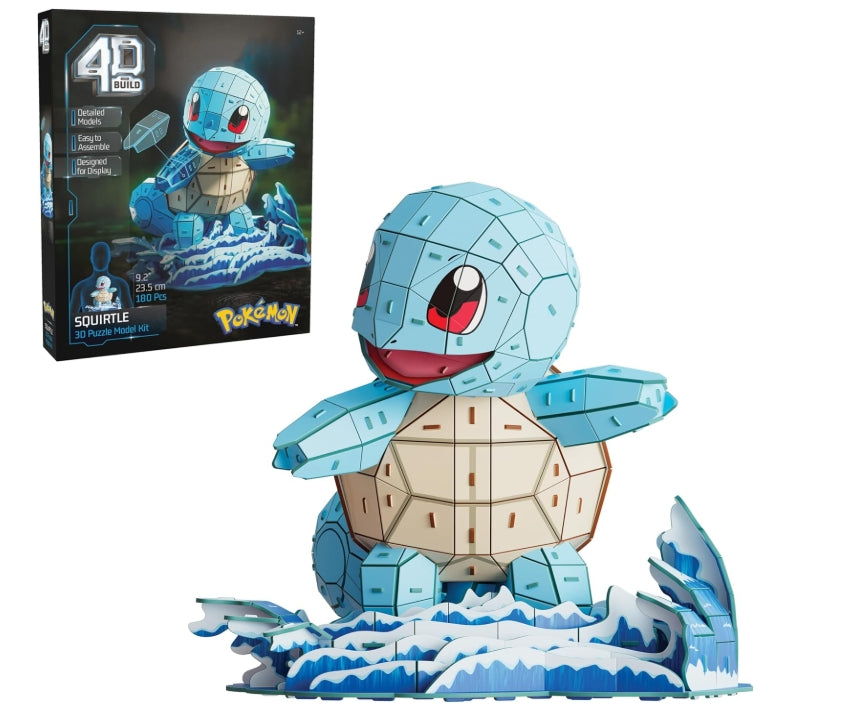 3D Puzzle von Glumanda, Schiggi, Bisasam und Pikachu
