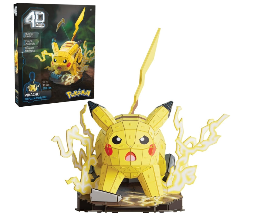 3D Puzzle von Glumanda, Schiggi, Bisasam und Pikachu