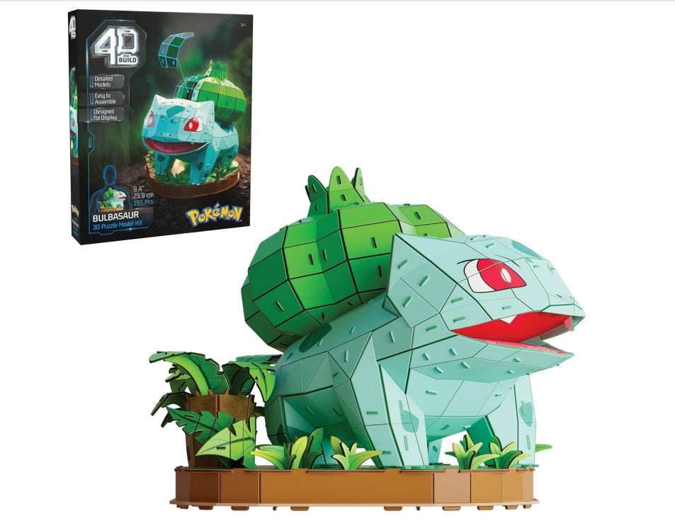 3D Puzzle von Glumanda, Schiggi, Bisasam und Pikachu