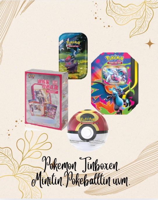 Pokemon- Tinboxen, Minitin, Pokeballtin uvm.