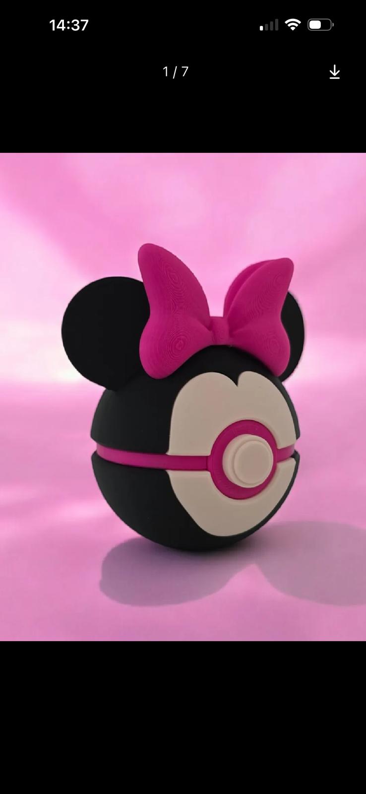3D Pokebälle in verschiedenen Design ( Pokemon/ Disney / One Piece-Pokemon) Sofortkauf