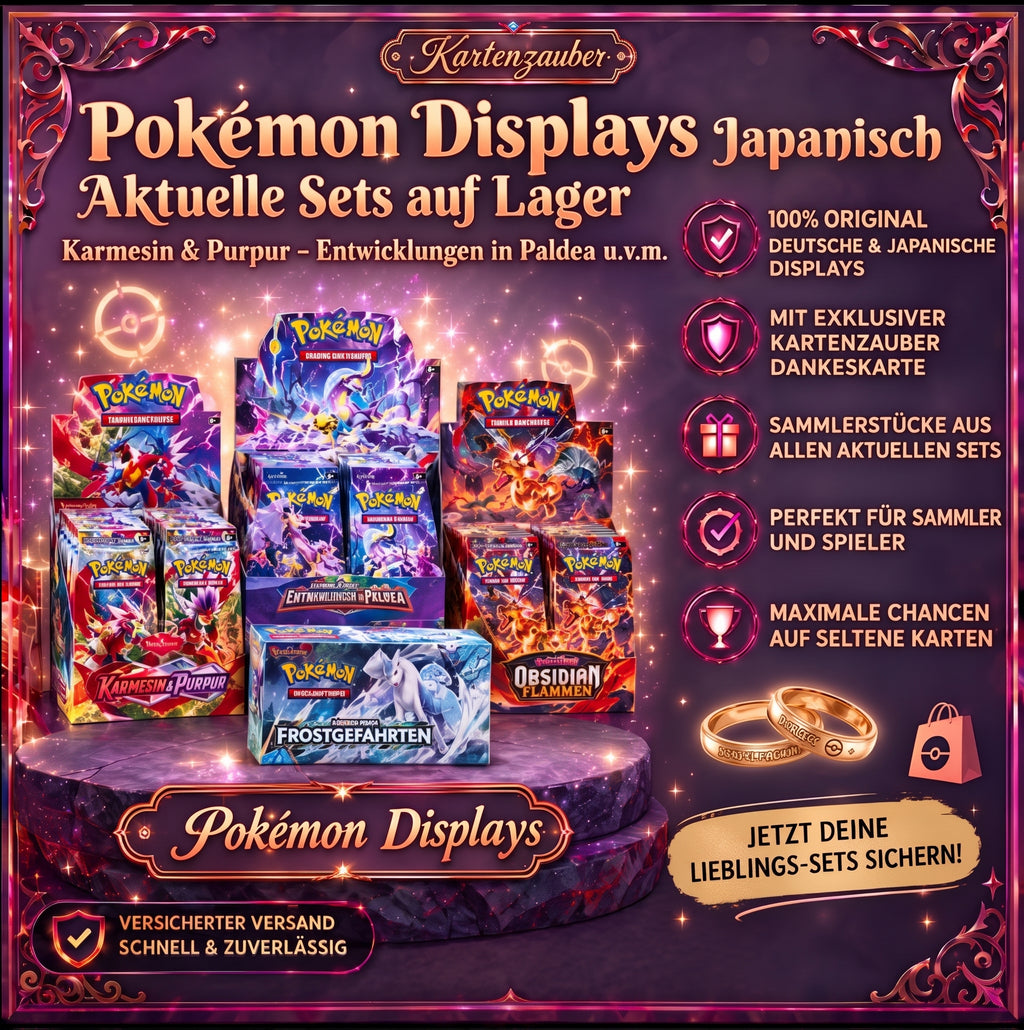 Pokemon Display´s auf Japanisch